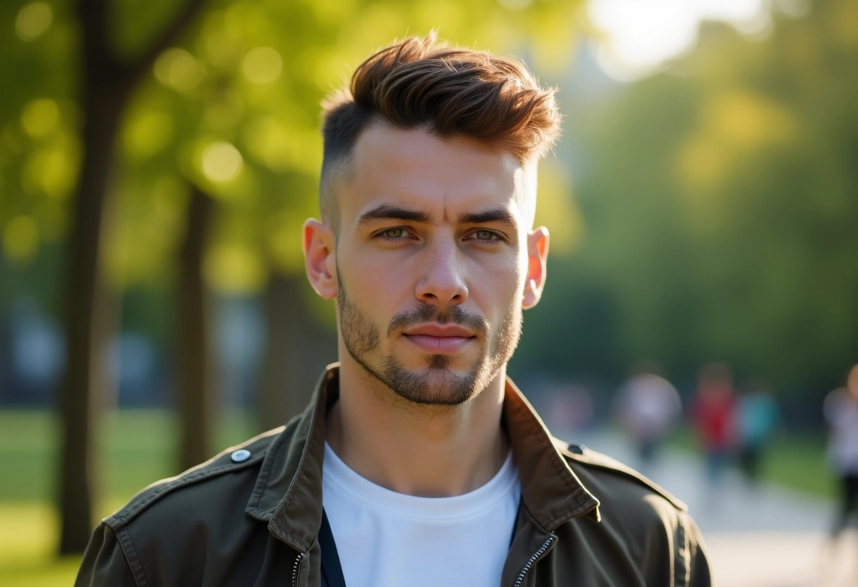 coiffure homme courte dégradée