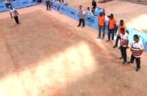 Partie de pétanque mondiale entre deux pays africains